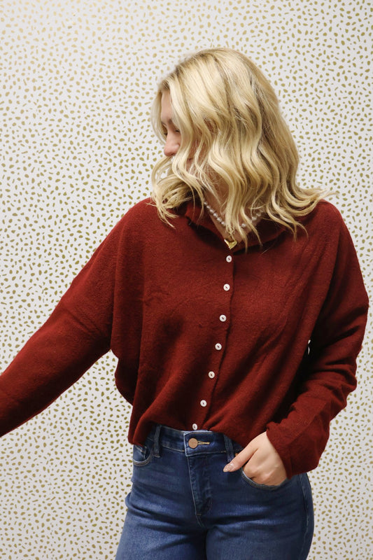 The Basic Maroon Sweater