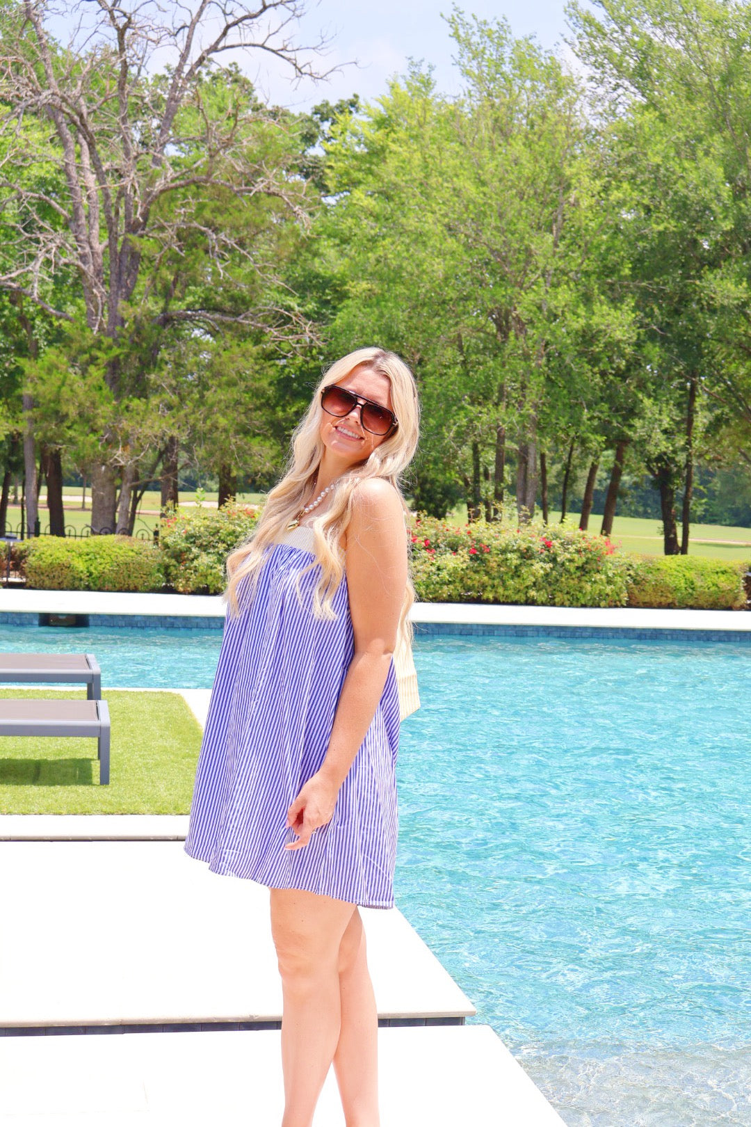 Blue Babydoll Dress