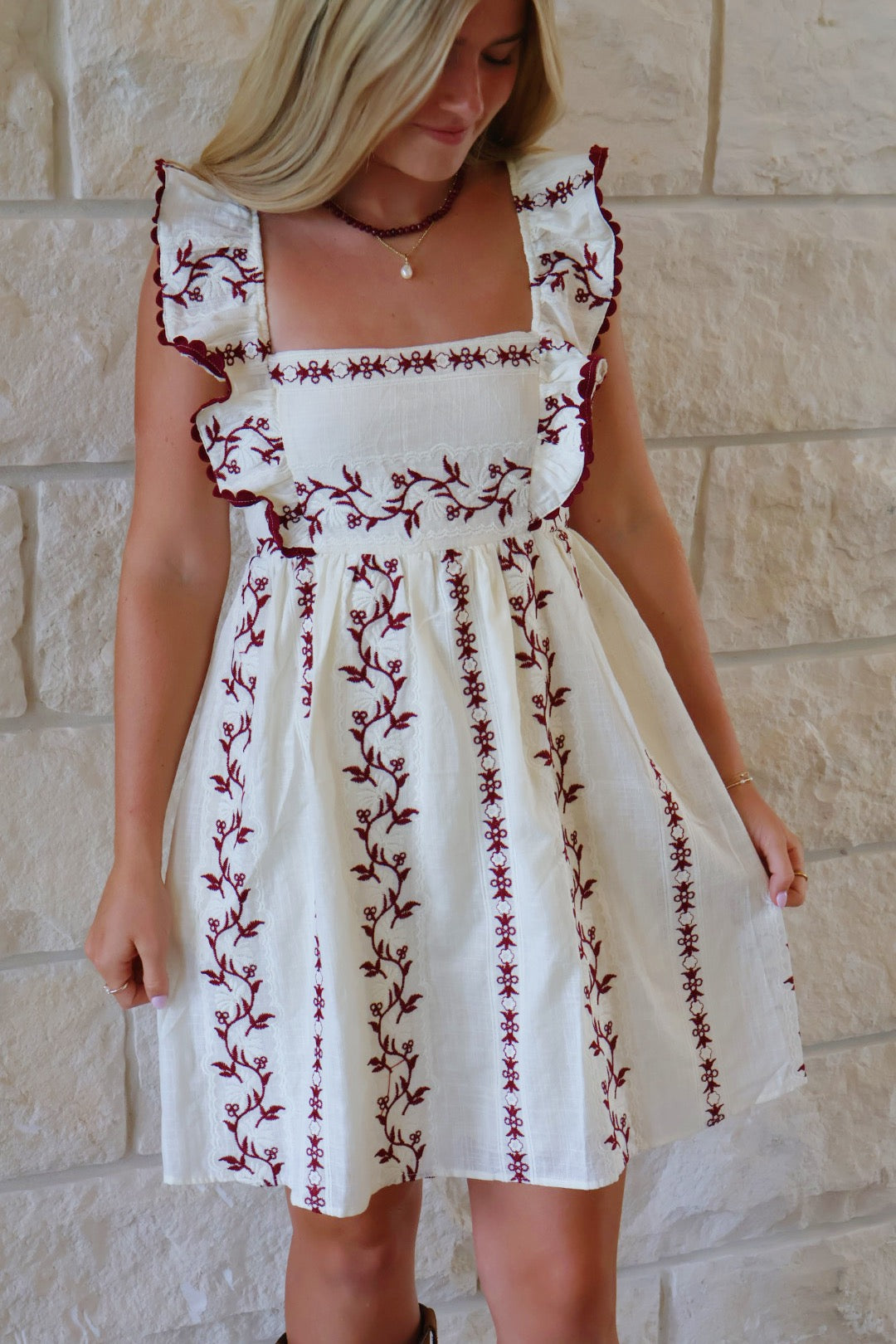 Aggie Flutter Sleeve Dress