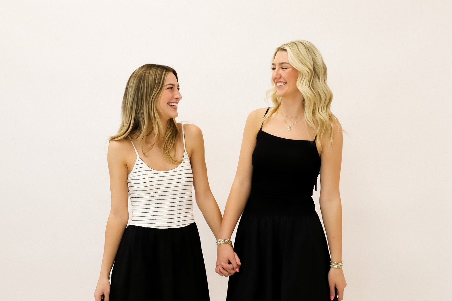 Black and White Striped Maxi Dress