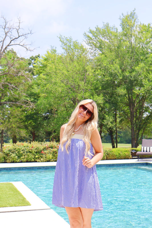 Blue Babydoll Dress