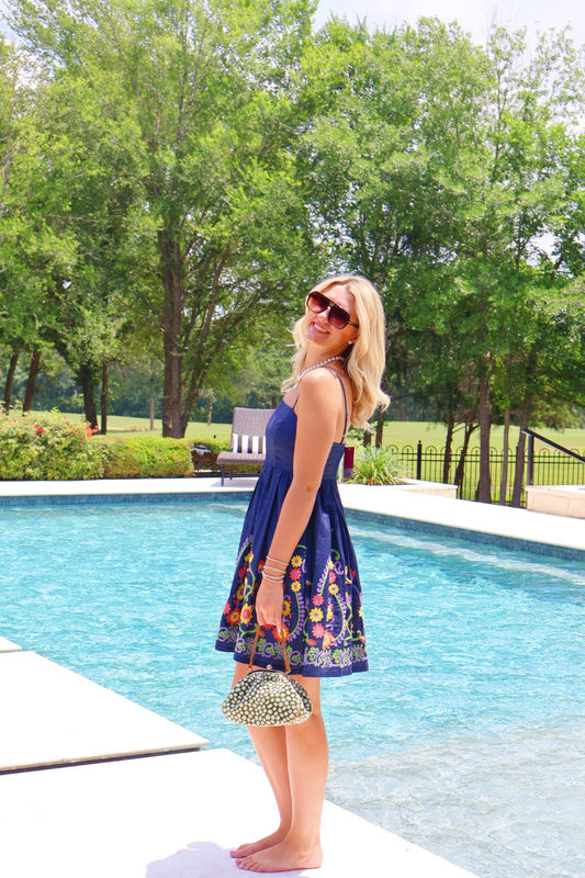 Floral Denim Dress