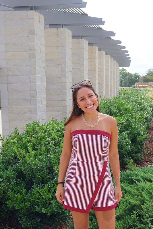 Striped Gameday Romper