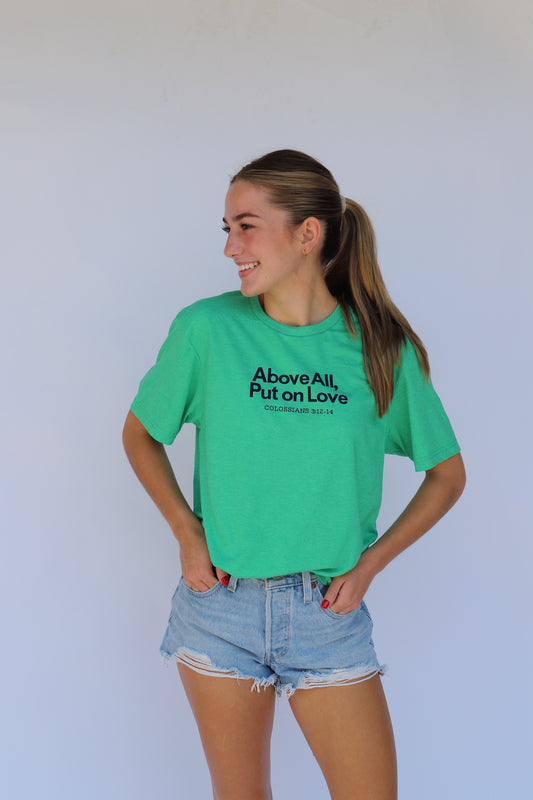 Put On Love Signature Tee - Green