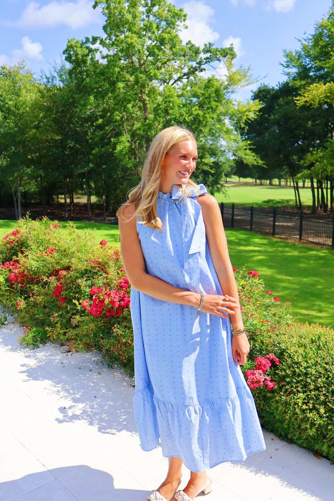 Polka Dot Midi Dress
