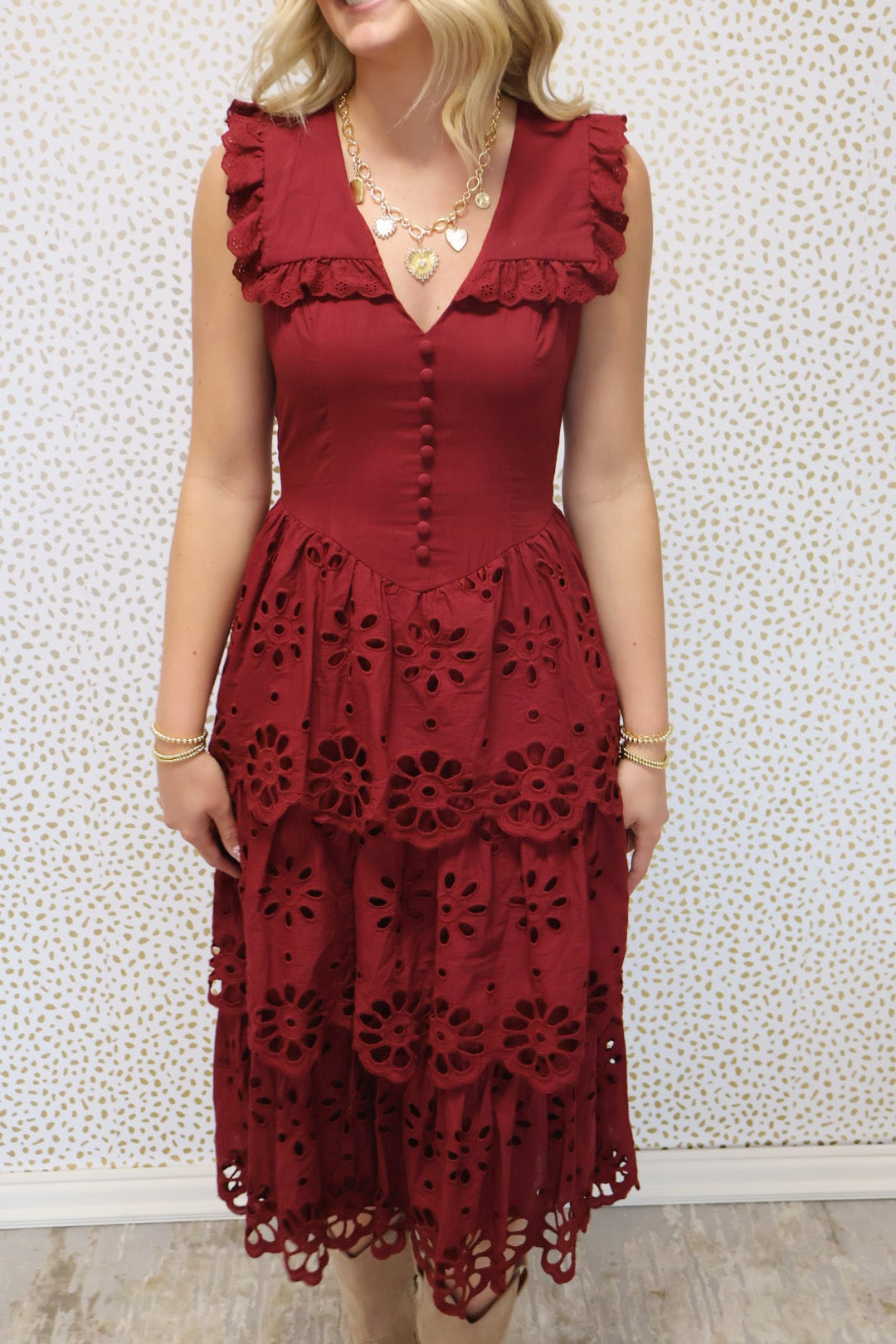 Cami Maroon Dress