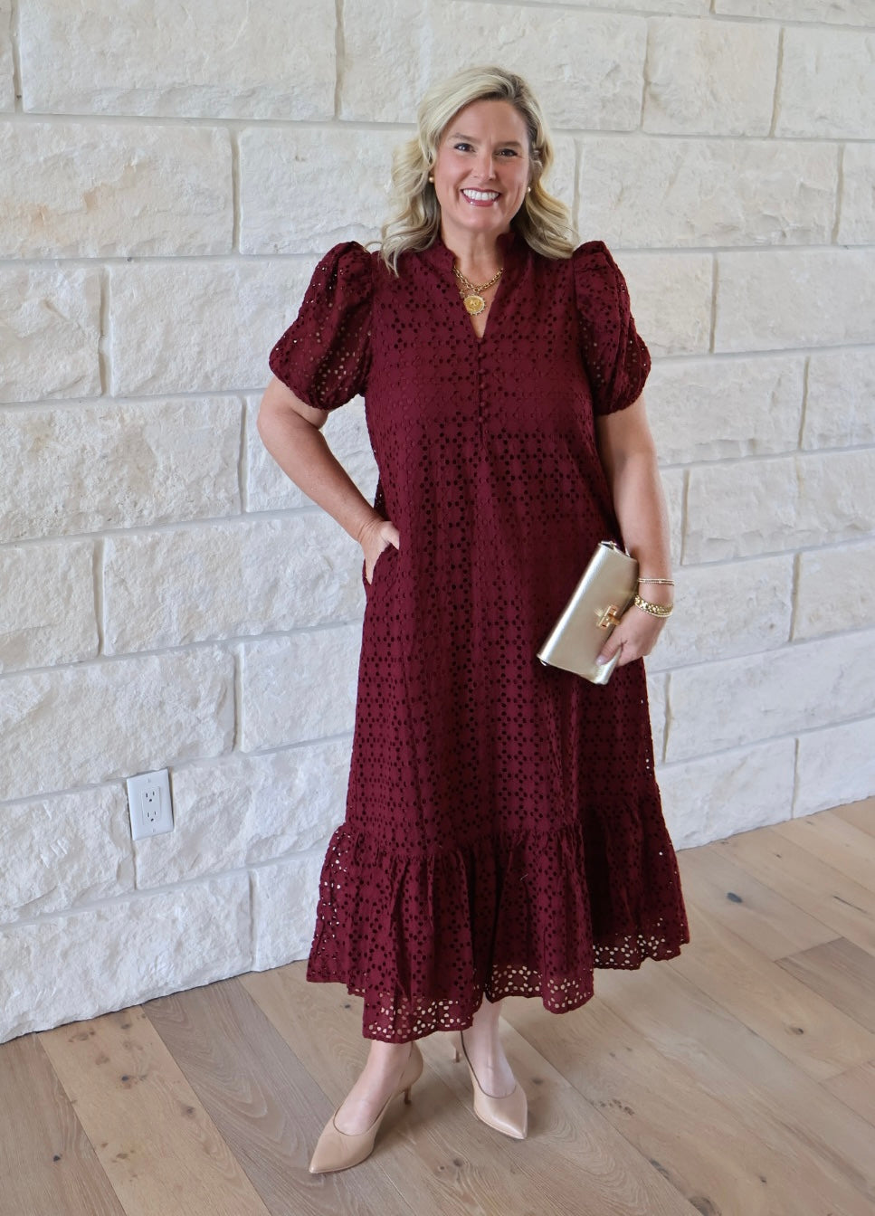 Burgundy Belle Dress