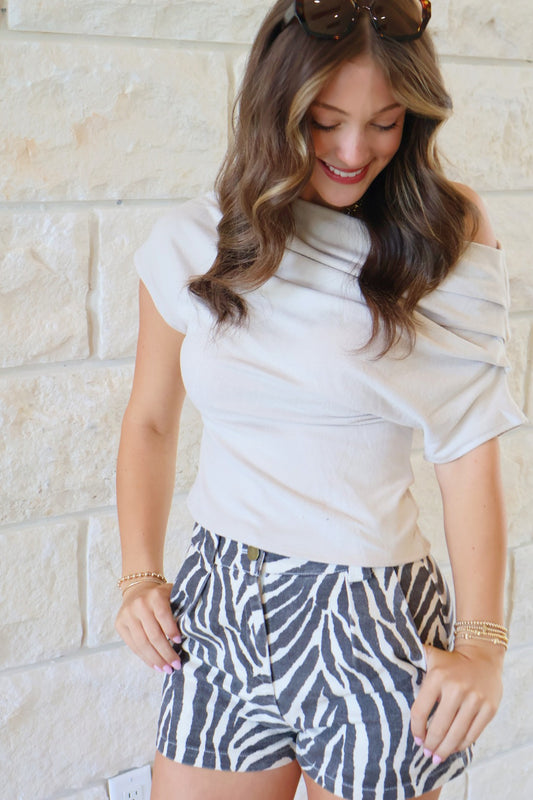 Boat Neck Top- neutral