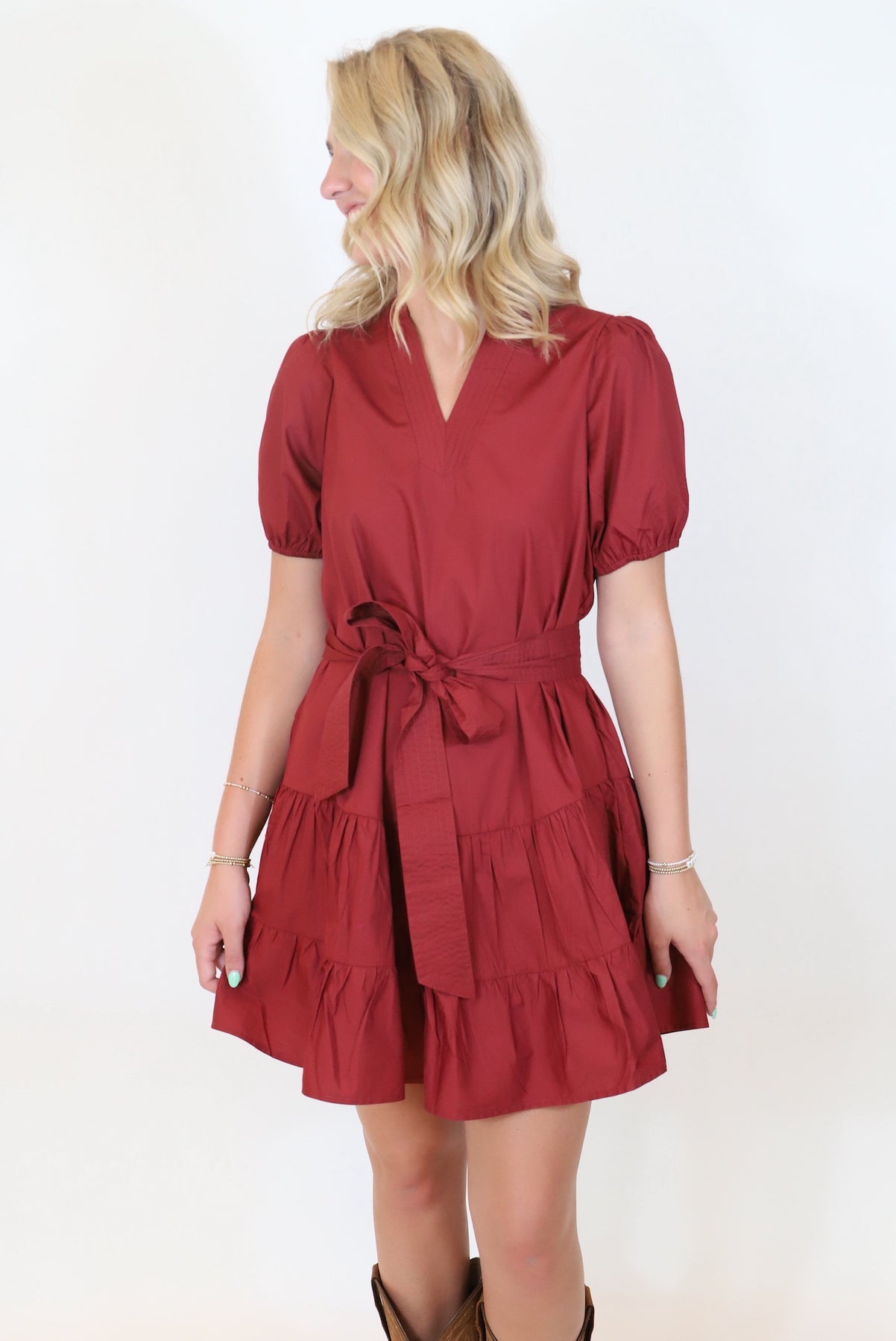Bow Front - Maroon