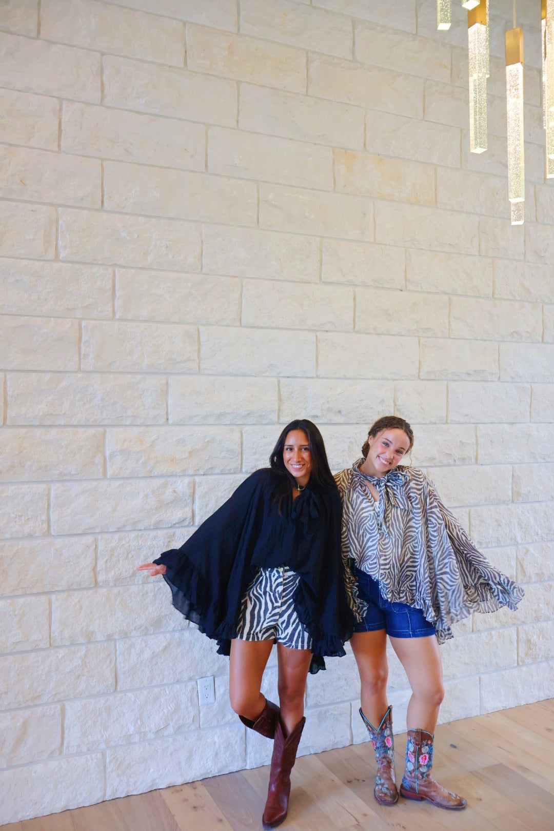 Zebra Ruffle Blouse