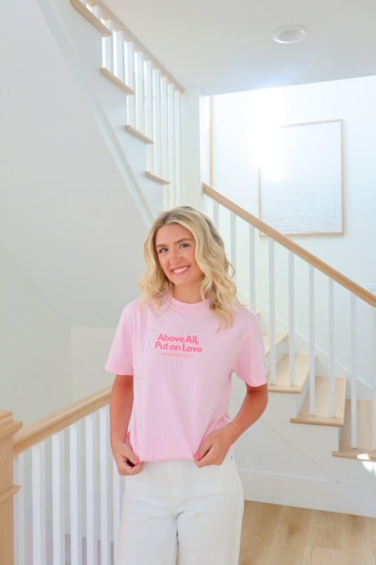Light Pink Put On Love Tee