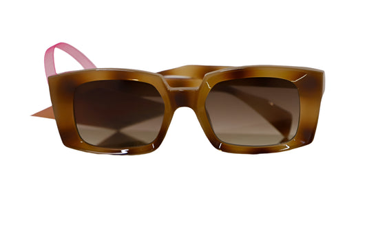 Brown Square Sunglasses