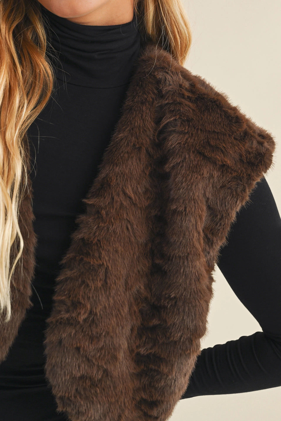 Brown Fur Vest