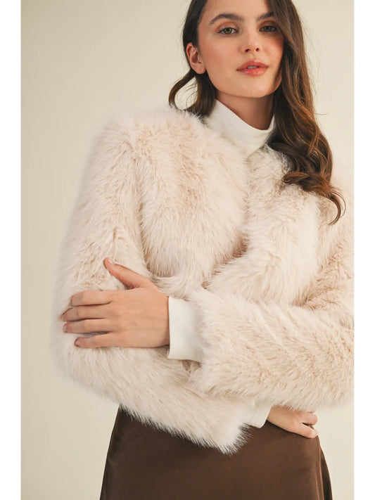 Cream Fur Jacket