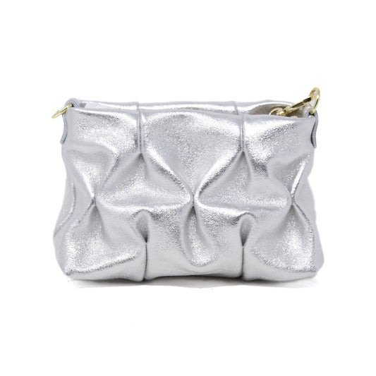 Quilted Crossbody Silver