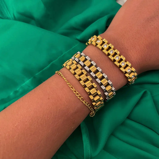Gold Watch Band Bracelet